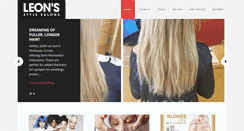 Desktop Screenshot of leonsstylesalons.com